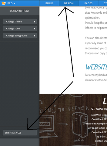 How to edit Weebly Elements 